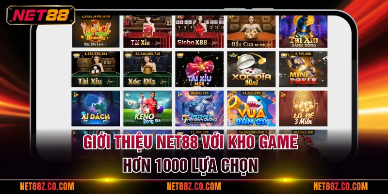 Giới thiệu NET88 với kho game hơn 1000 lựa chọn