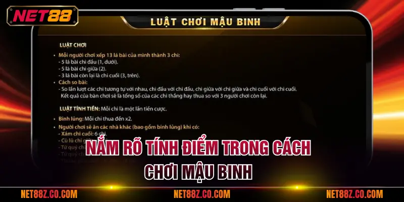 Nắm rõ tính điểm trong cách chơi Mậu Binh