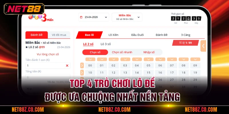 Top 4 trò chơi lô đề được ưa chuộng nhất nền tảng